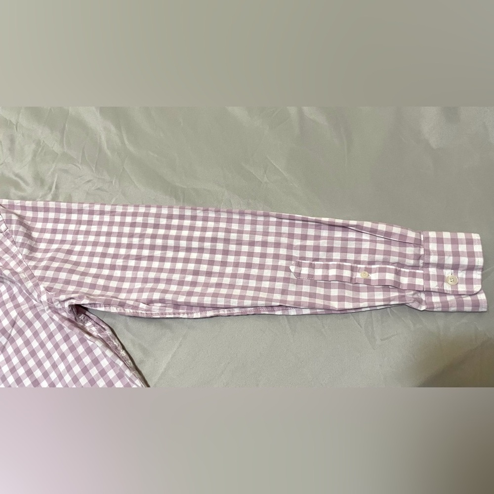 Mauve Gingham Oxford Shirt - Picture 5 of 7